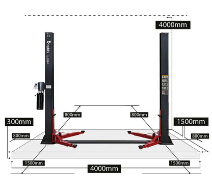 Pont 2 Colonnes 4 Tonnes – Redats L-200