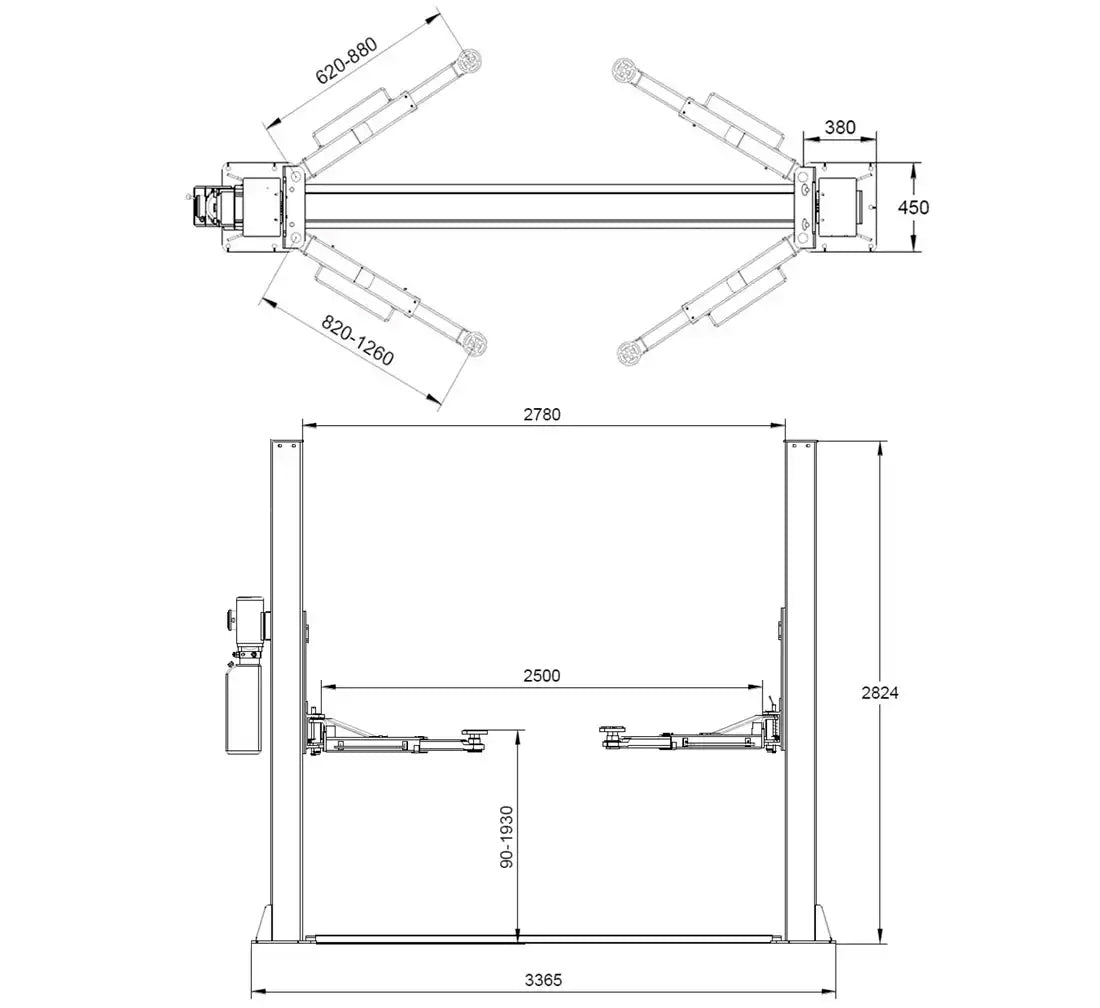 Pont 2 Colonnes 4 Tonnes – Redats L-200